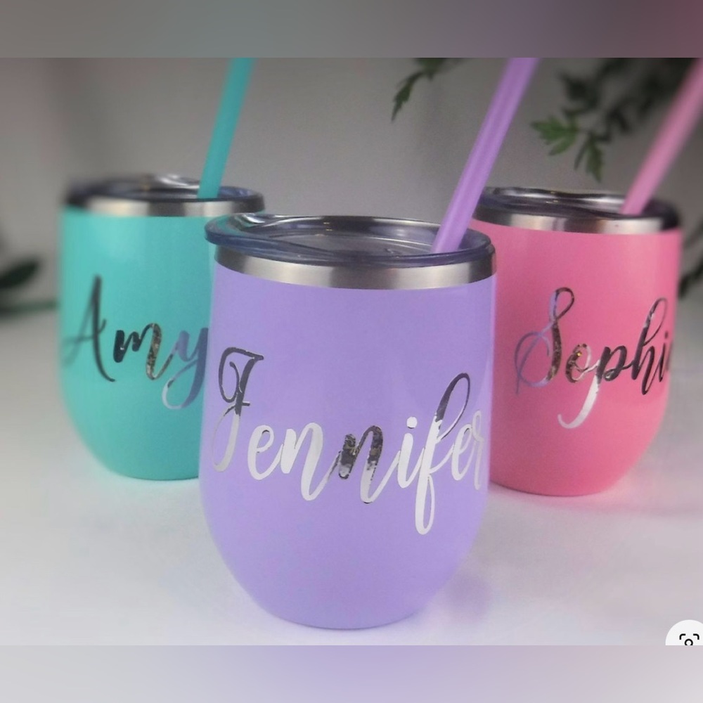 Glasses with stainless steel lid. Personalized in your own way